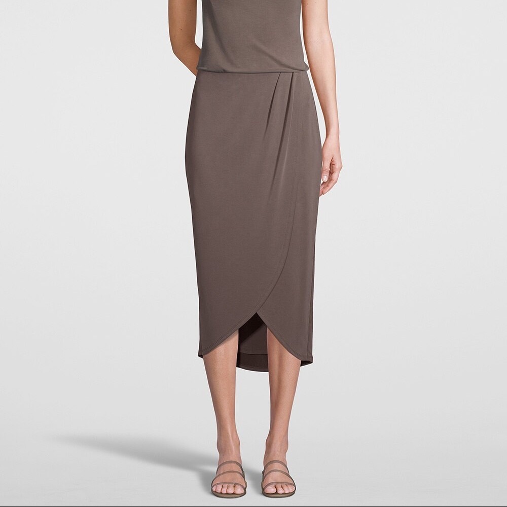 White House Black Market Sandwash Wrap Skirt